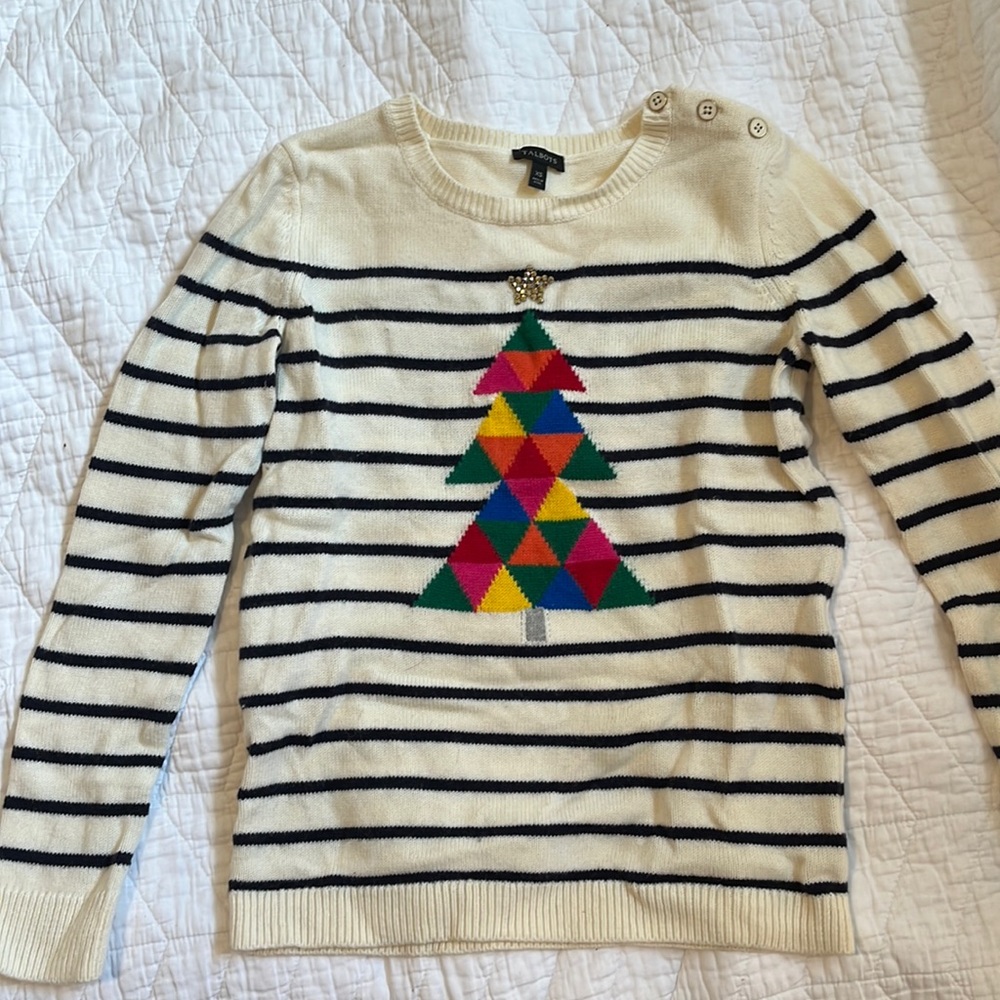 Talbots Christmas Tree Sweater
